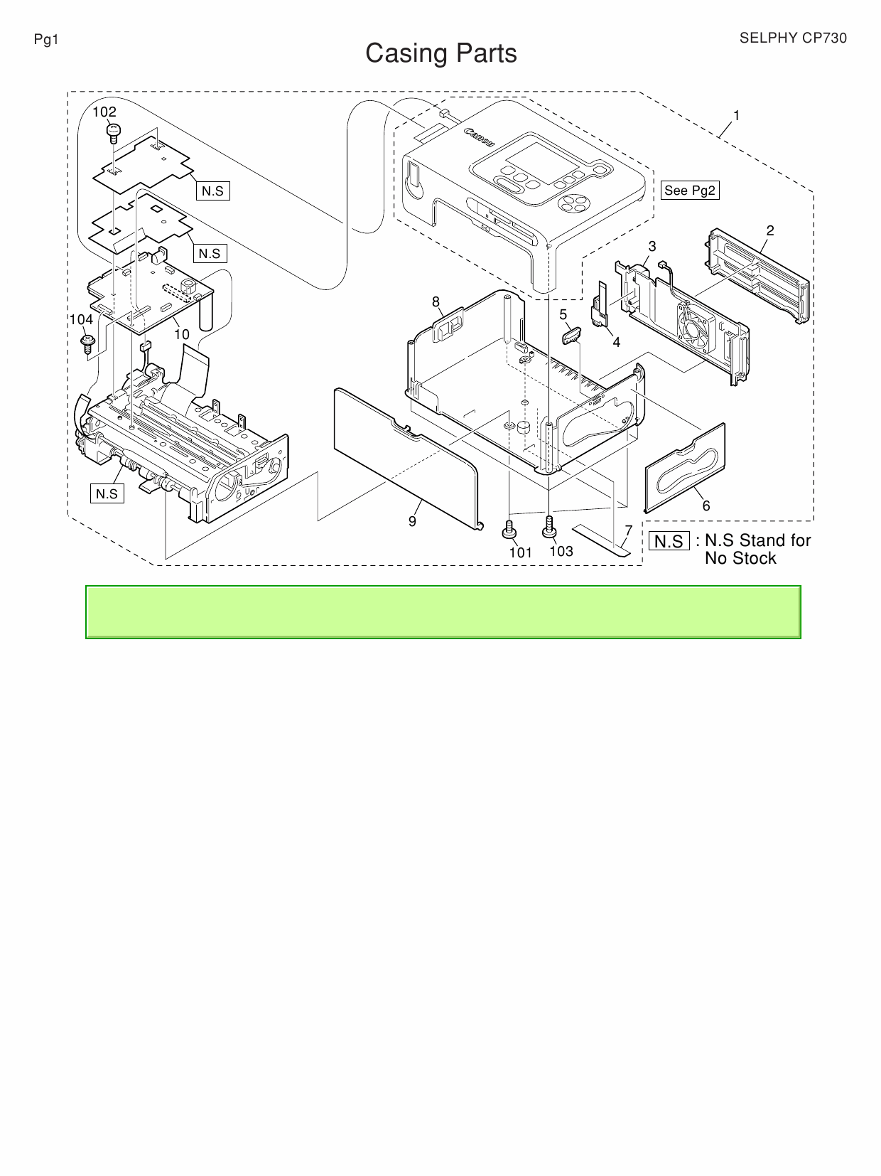 Canon SELPHY CP730 Parts Catalog Manual-4